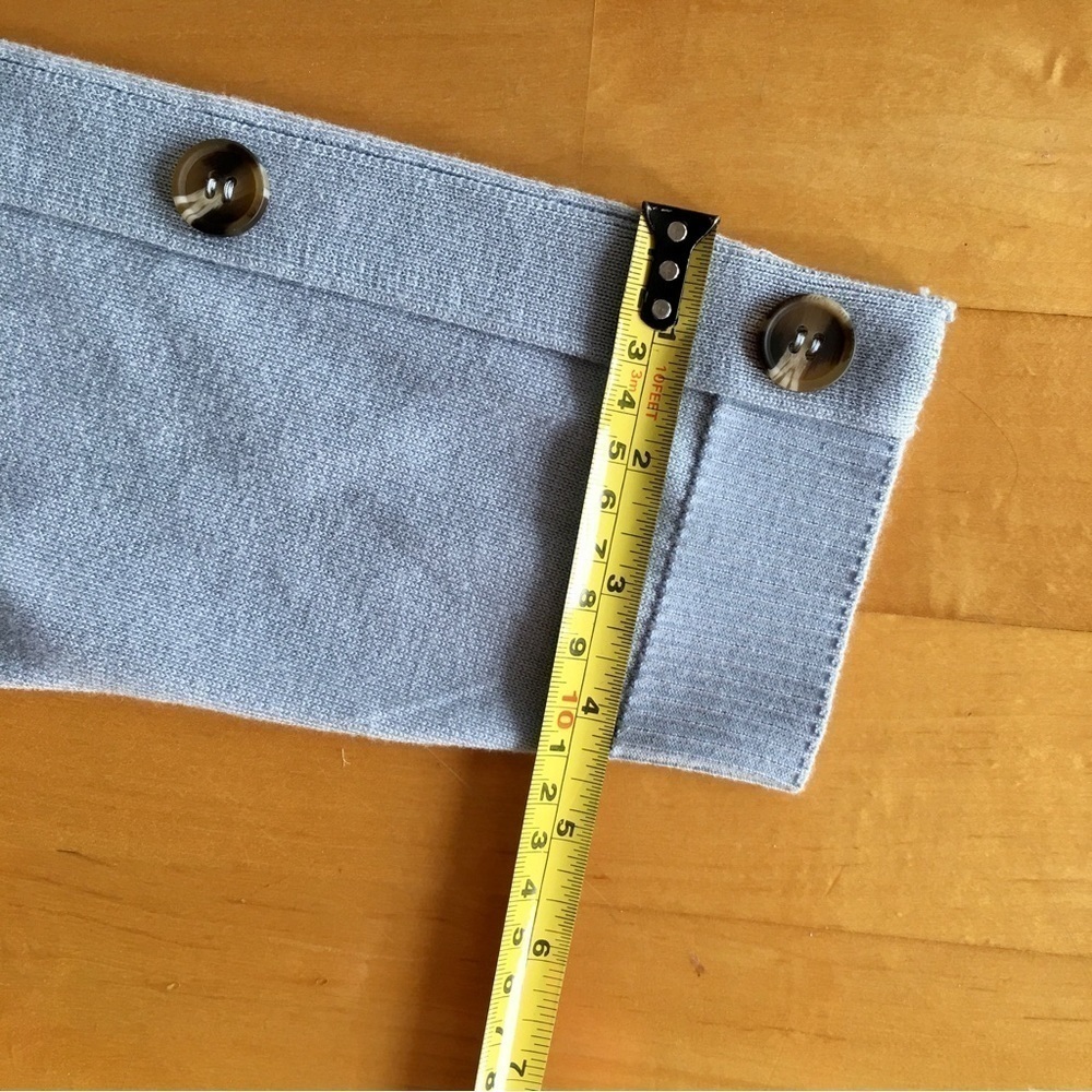 Cable & Gauge Light Blue Sweater Button Detail Size Small - Picture 11 of 17